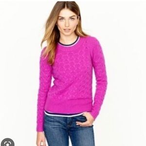J Crew Honeycomb Cable Sweater